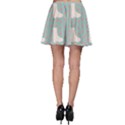 Deer Boots Blue White Skater Skirt View2