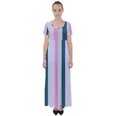 Olivia High Waist Short Sleeve Maxi Dress by snowwhitegirl