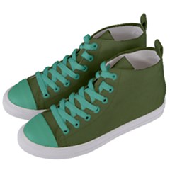 Earth Green Women s Mid-top Canvas Sneakers by snowwhitegirl