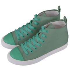 Mossy Green Women s Mid-top Canvas Sneakers by snowwhitegirl