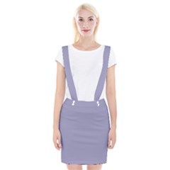 Grey Violet Braces Suspender Skirt by snowwhitegirl