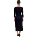 Quoth The Raven Quarter Sleeve Midi Bodycon Dress View2