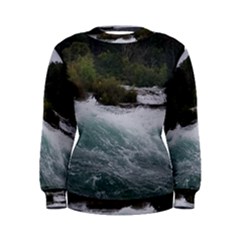 Sightseeing At Niagara Falls Women s Sweatshirt by canvasngiftshop