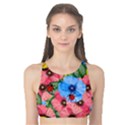 Floral scene Tank Bikini Top View1