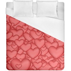 Background Hearts Love Duvet Cover (california King Size) by Nexatart