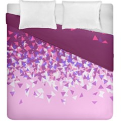 Pink Disintegrate Duvet Cover Double Side (king Size) by jumpercat