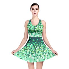 Green Disintegrate Reversible Skater Dress by jumpercat