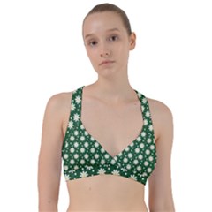 Daisy Dots Green Sweetheart Sports Bra by snowwhitegirl