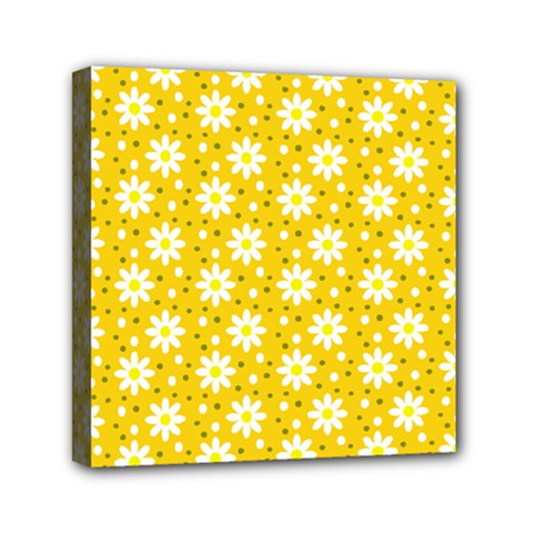 Daisy Dots Yellow Canvas Travel Bag by snowwhitegirl