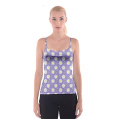 Daisy Dots Violet Spaghetti Strap Top by snowwhitegirl