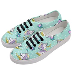 Magical Happy Unicorn And Stars Women s Classic Low Top Sneakers by Bigfootshirtshop