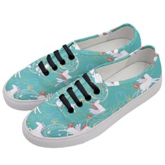 Magical Flying Unicorn Pattern Women s Classic Low Top Sneakers by Bigfootshirtshop