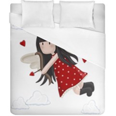 Cupid Girl Duvet Cover (california King Size) by Valentinaart