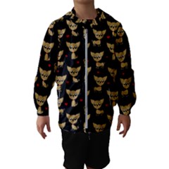 Chihuahua Pattern Hooded Wind Breaker (kids) by Valentinaart