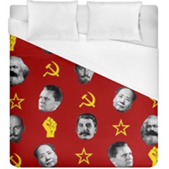 Communist Leaders Duvet Cover (king Size) by Valentinaart