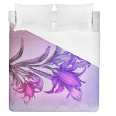 Flowers Flower Purple Flower Duvet Cover (queen Size) by Nexatart