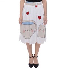 Cute Tea Folding Skater Skirt by Valentinaart