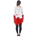 Heart Shape Background Love Long Sleeve Tunic  View2