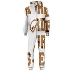 Work Hard Your Bones Hooded Jumpsuit (men)  by Melcu