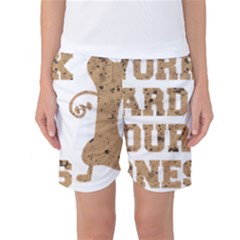 Work Hard Your Bones Women s Basketball Shorts by Melcu