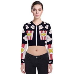 Cute Kawaii Popcorn Bomber Jacket by Valentinaart