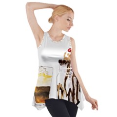 Coffee And Milkshakes Side Drop Tank Tunic by KuriSweets