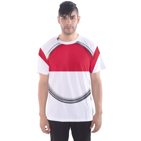 Monaco Or Indonesia Country Nation Nationality Men s Sports Mesh Tee by Nexatart