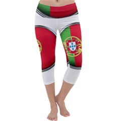 Portugal Flag Country Nation Capri Yoga Leggings by Nexatart