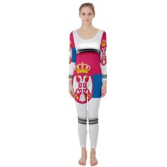 Serbia Flag Icon Europe National Long Sleeve Catsuit by Nexatart