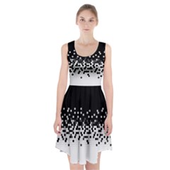 Flat Tech Camouflage Black And White Racerback Midi Dress by jumpercat