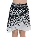 Flat Tech Camouflage Black And White Chiffon Wrap View1