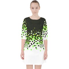 Flat Tech Camouflage Reverse Green Pocket Dress by jumpercat