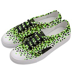 Flat Tech Camouflage Reverse Green Women s Classic Low Top Sneakers by jumpercat