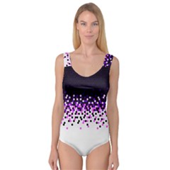 Flat Tech Camouflage Reverse Purple Princess Tank Leotard  by jumpercat