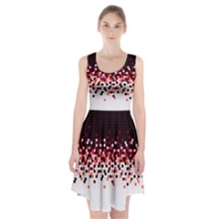 Flat Tech Camouflage Reverse Red Racerback Midi Dress by jumpercat