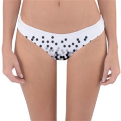 Flat Tech Camouflage White And Black Reversible Hipster Bikini Bottoms by jumpercat