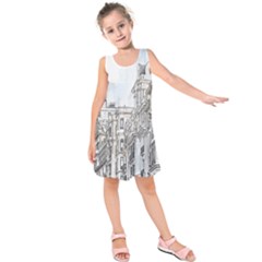 Architecture Building Design Kids  Sleeveless Dress by Nexatart