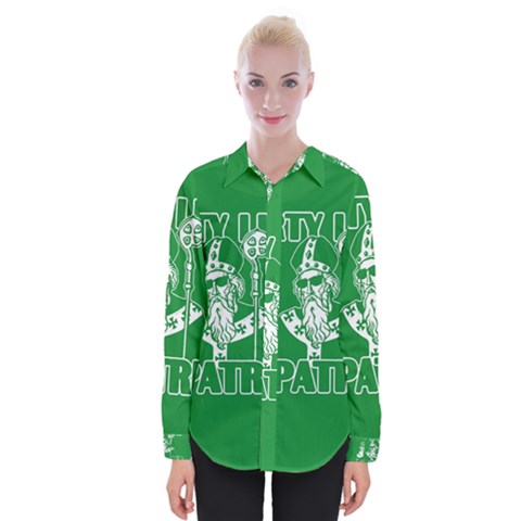  St  Patricks Day  Womens Long Sleeve Shirt by Valentinaart