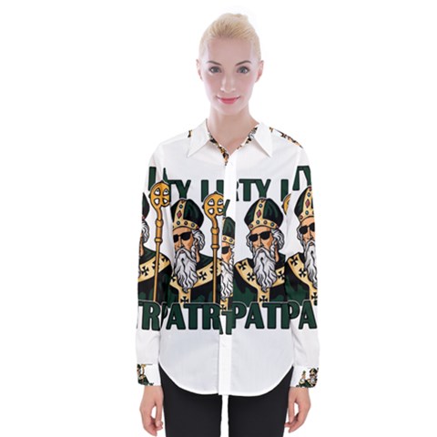  St  Patricks Day  Womens Long Sleeve Shirt by Valentinaart