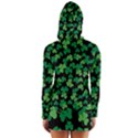 St. Patricks day clover pattern Long Sleeve Hooded T-shirt View2