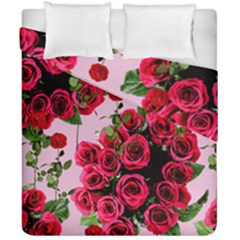 Roses Pink Duvet Cover Double Side (california King Size) by snowwhitegirl