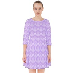 Damask Lilac Smock Dress by snowwhitegirl