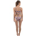 Violet Chevron Rose Wrap Around Bikini Set View2