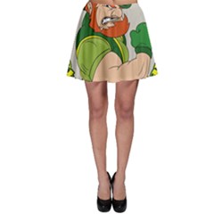 St  Patricks Day Skater Skirt by Valentinaart