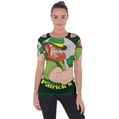 St  Patricks Day Short Sleeve Top by Valentinaart