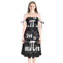 Pi day Shoulder Tie Bardot Midi Dress View1