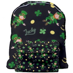 St Patricks Day Pattern Giant Full Print Backpack by Valentinaart