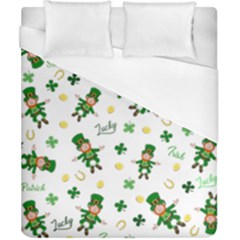 St Patricks Day Pattern Duvet Cover (california King Size) by Valentinaart