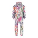 Purple And Pink Cute Floral Pattern Hooded Jumpsuit (Kids) View1