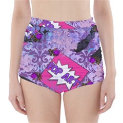 Purlpe Retro Pop High-waisted Bikini Bottoms by snowwhitegirl